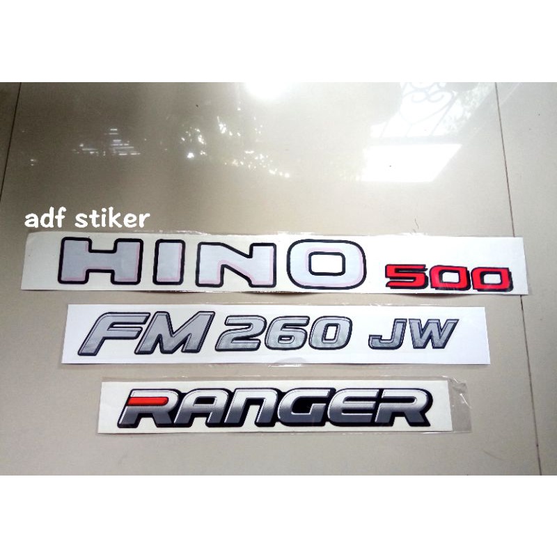 Stiker Hino 500 FM260JW / stiker hino 500 Fm 260 jw hino 500