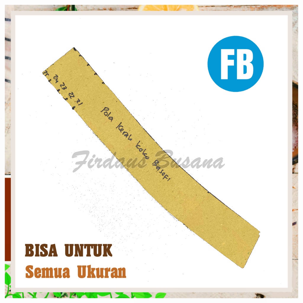 【COD】Pola Kerah Koko Basofi Pria Dewasa | Pola Kerah Baju | Pola Instan | Pola Jiplak | Pola Jahitan