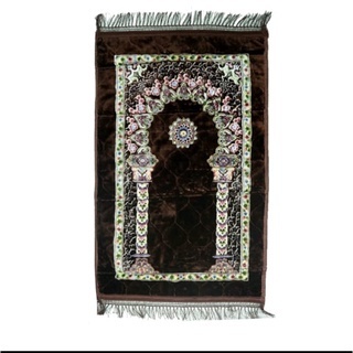 Sajadah TEBAL Premium Busa Motif Bunga Matahari Rumbai - A (2)  Sajadah TERMURAH Uk 70cm x 110cm - Sajadah turki