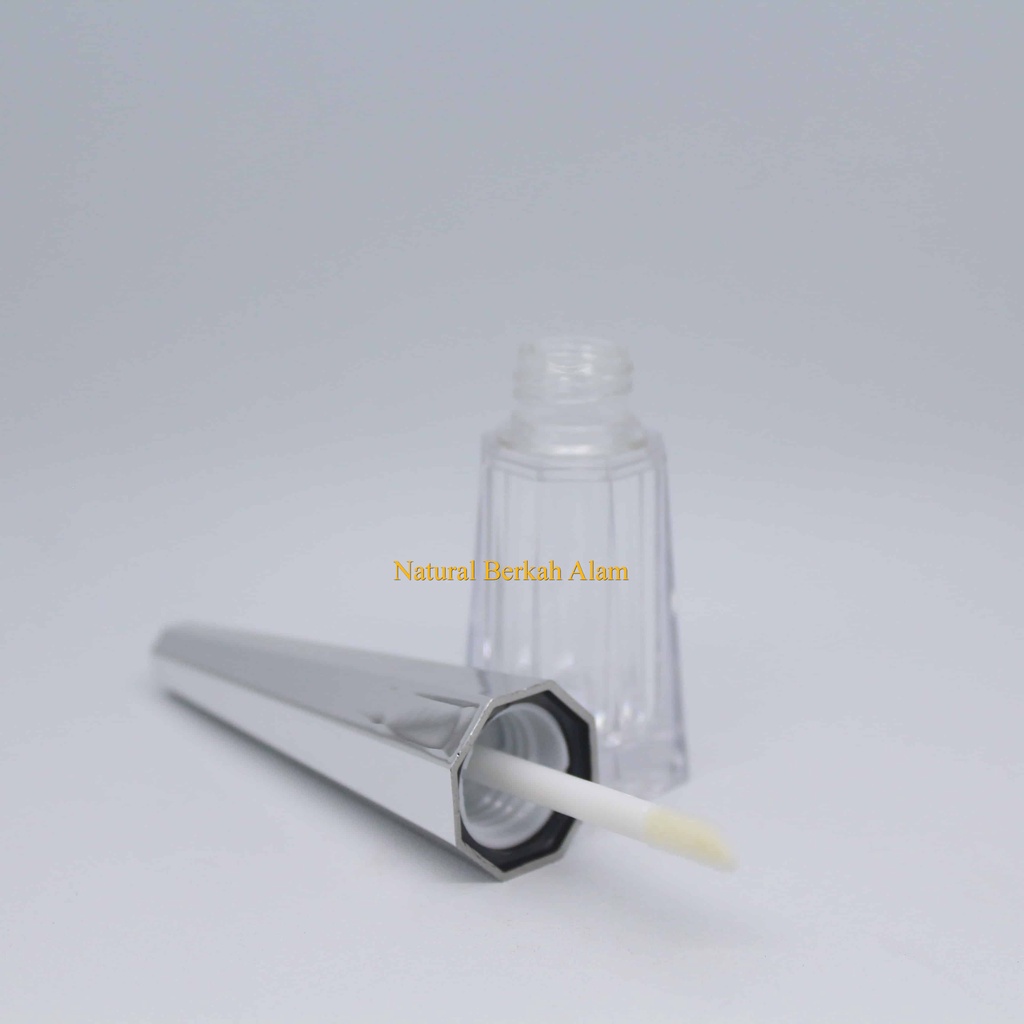 Lipcream Tube 7 Ml Kerucut Natural Tutup Silver / Lipcream Plastik / Decorate Packaging / Lipcream K