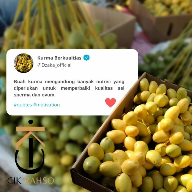 

Kurma Muda FRESH Bukan Frozen+Bonus Tes Pack