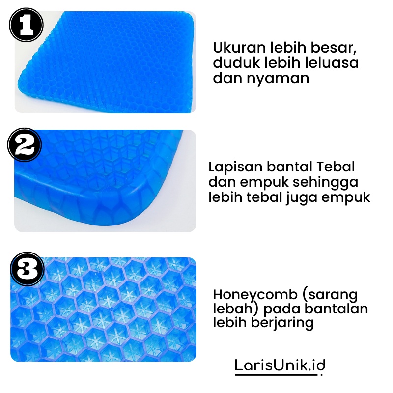 Alas Kursi Bantalan Duduk Silikon Gel Empuk Perabotan Rumah Bantal Kursi Alas Duduk Furniture