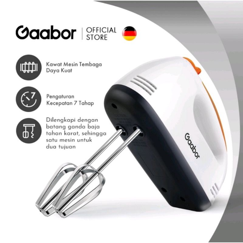 hand mixer GAABOR M01A - pengaduk telur dan adonan