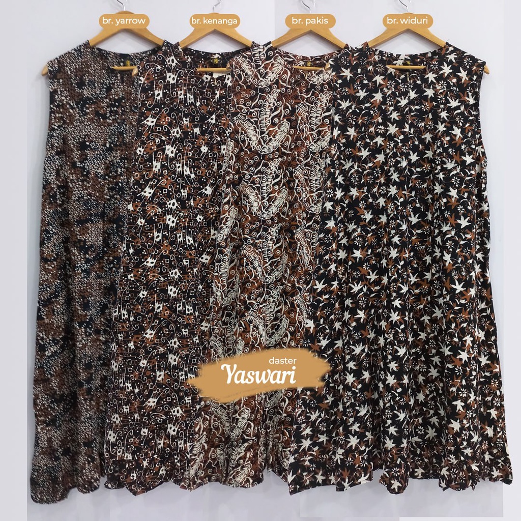Daster Batik Bahan Rayon / Daster Motif Tanpa Lengan / Homedress Yaswari by Piramida