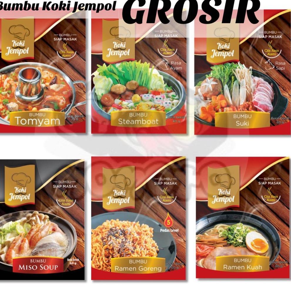 

6.6 Promo >> GROSIR Bumbu Koki Jempol Tomyam / Suki / Steamboat / Ramen / Miso