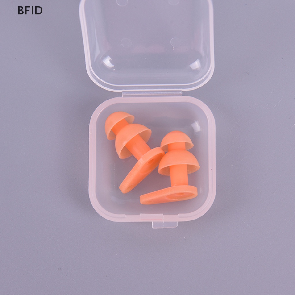 [BFID] 1pasang Ear Plugs Silikon Penyumbat Telinga Anti Air Olahraga Air Renang Aksesoris [ID]