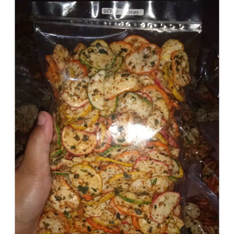 

Keripik seblak kering (sebring)