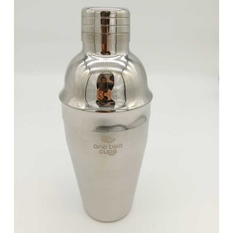 One Two Cups 5 in 1 Bartender Cobbler Cocktail Shaker Set 550ml - BA017 Stainless Steel Silver