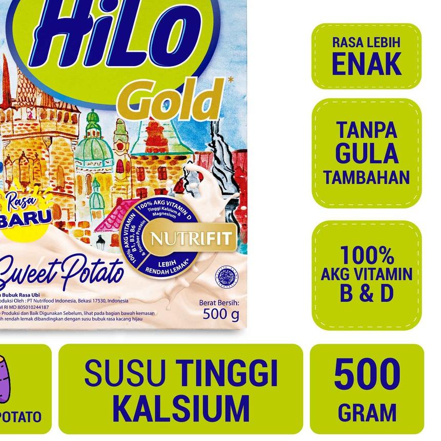 

♨ Hilo Gold Sweet Potato Susu Tinggi Kalsium Rendah Lemak 500 gram ۞