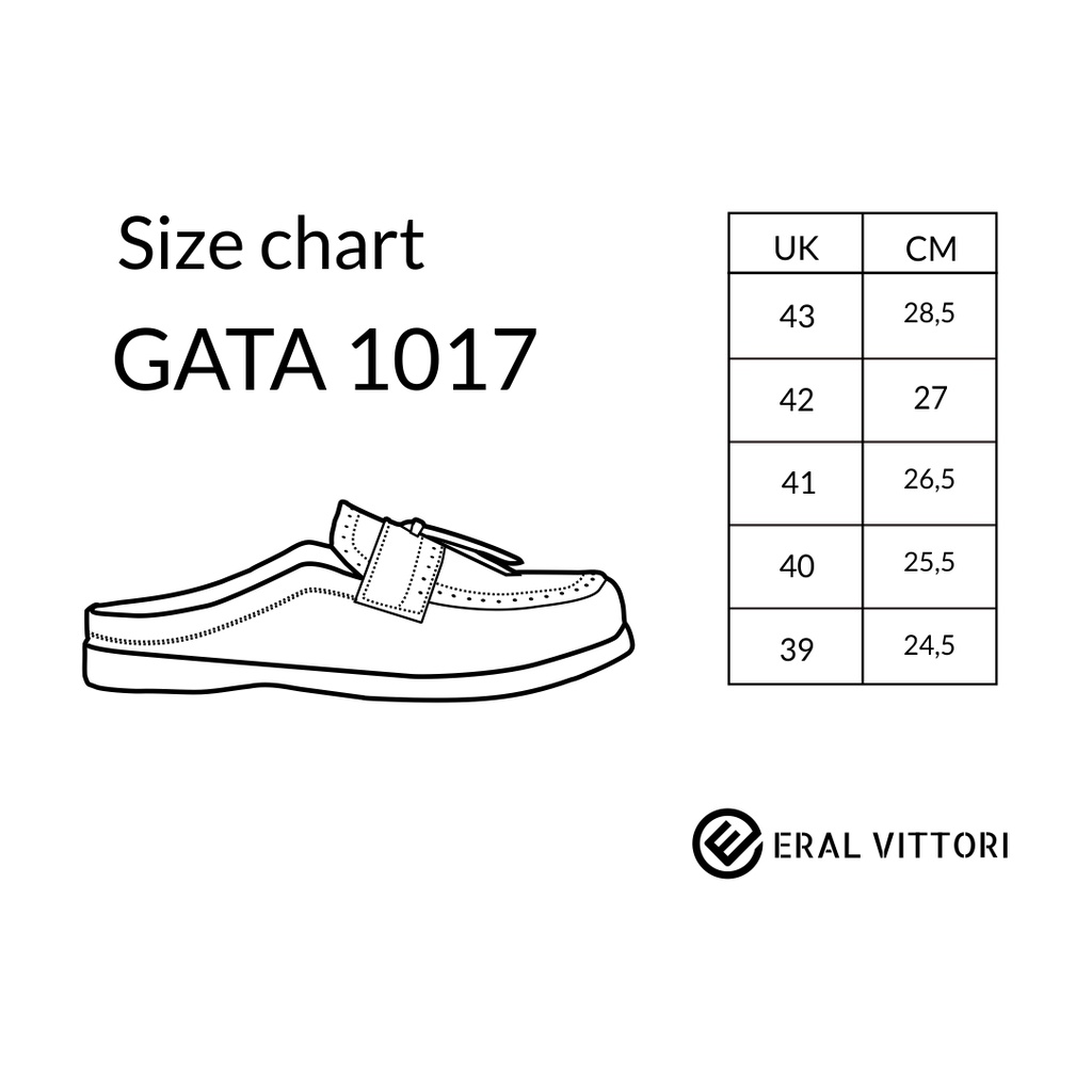 Eral Vittori - Gata 1017 Sepatu Sandal Pria Loafer Casual Formal