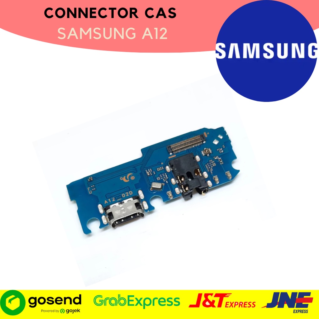 Konektor colokan cas  Samsung A12 bergaransi