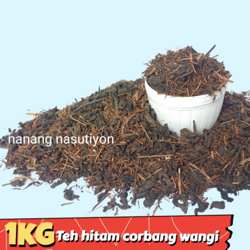 

Black tea teh hitam corbang wangi aroma melati tambi 1kg