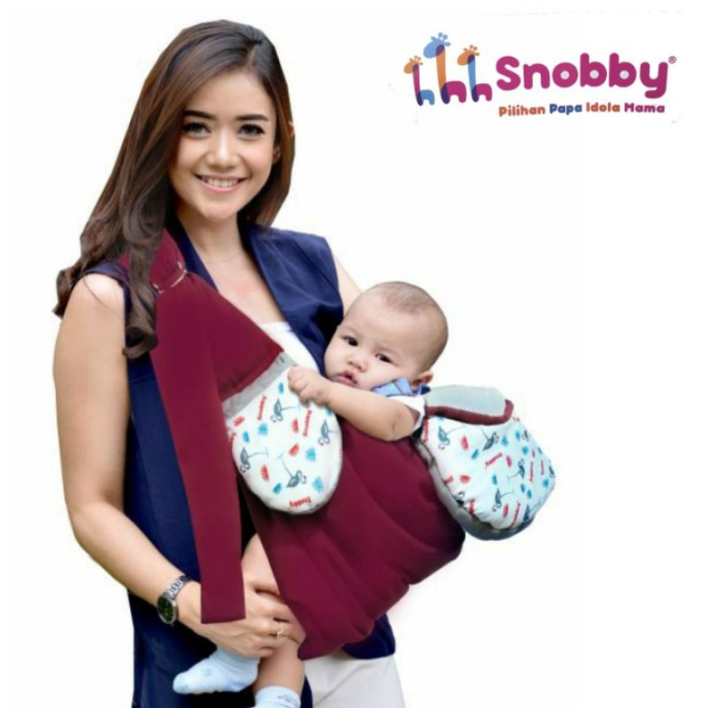 Snobby Gendongan Samping Bayi Topi Squirrel | Twiza | Mayka | Summit | Flamingo SNI Gendongan Snobby