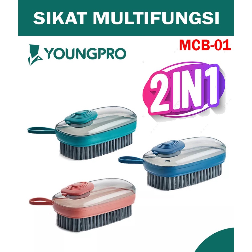 SIKAT PAKAIAN BAJU SIKAT LANTAI SERBAGUNA ISI SABUN SIKAT MULTIFUNGSI / MULTIFUNCIONAL CLEANING BRUSH MCB-01