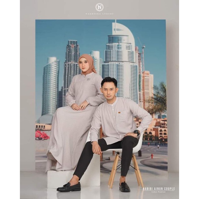COUPLE SARIMBIT DRESS KOKO HABIBI AINUN by Nadheera Luxury