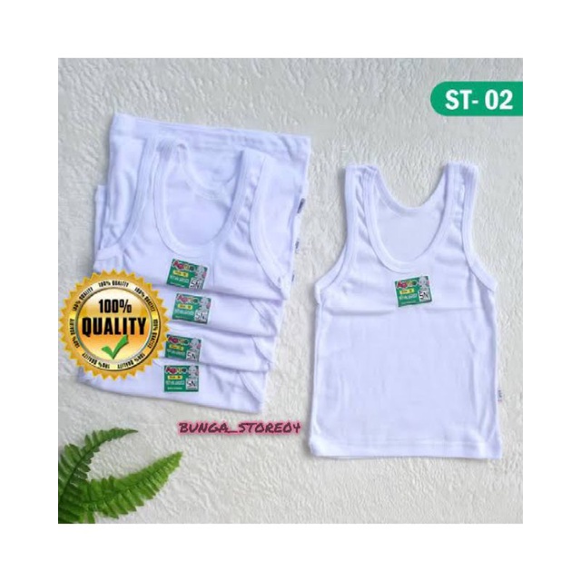 [3 pcs] KAOS DALAM ANAK AGREE KIDS ST.02/ SINGLET ANAK AGREE KIDS PUTIH