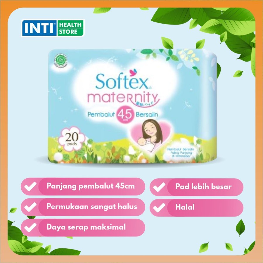 Softex | Pembalut Bersalin 45 cm | Maternity Softex Isi 20