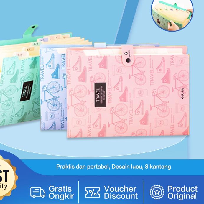 

Grosir Deli Expanding File / Map Folder Dokumen A4 8 Pocket Lucu Dengan Tab Index 5737 RR4^