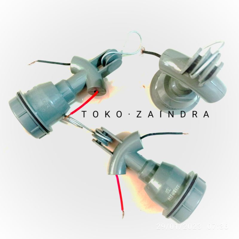 fitting dudukan lampu gantung outdoor wd untuk kap lampu jalan luar e27