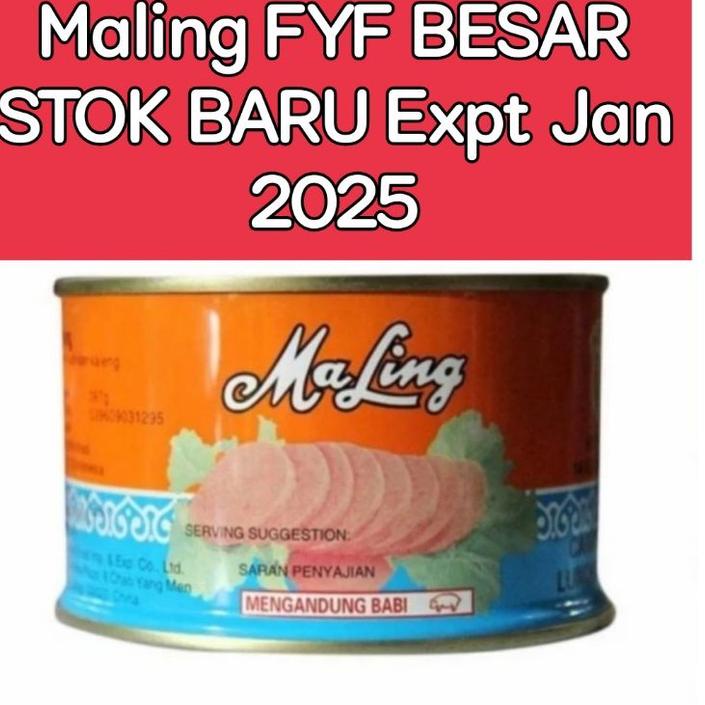 

MEN SALE MaLing Ham FYF 397gr - Canned Pork Luncheon Meat Ham 397gr NONHALAL