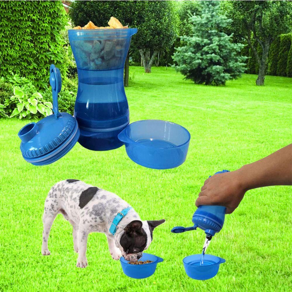 Solighter Pet Dog Water Bottle New 2in1 Tempat Makan Mangkuk Minum Travel