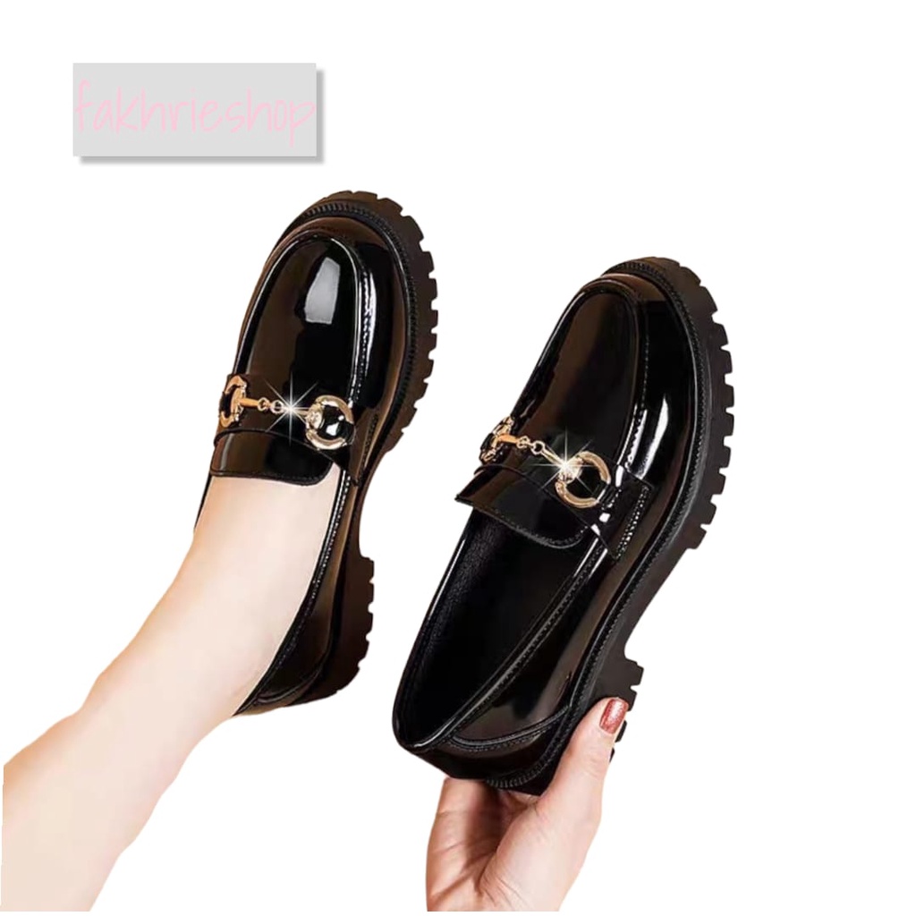 SEPATU WANITA LOAFERS 2023 / SEPATU DOCMART MUSIM GUGUR PREMIUM TF 0111