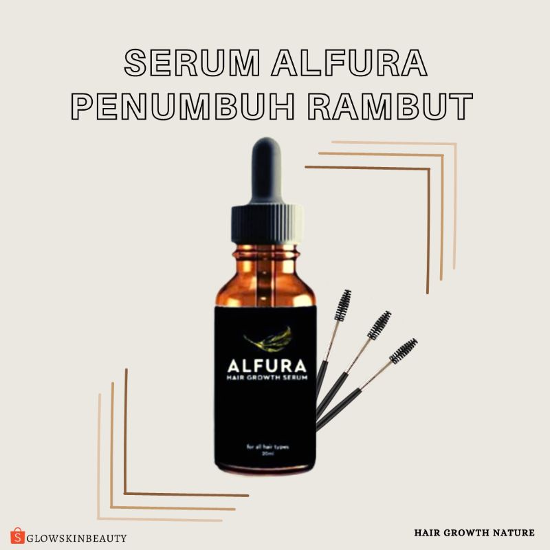 Serum Alfura Hair Oil Penumbuh Rambut Botak Alis Bulumata Pria Wanita