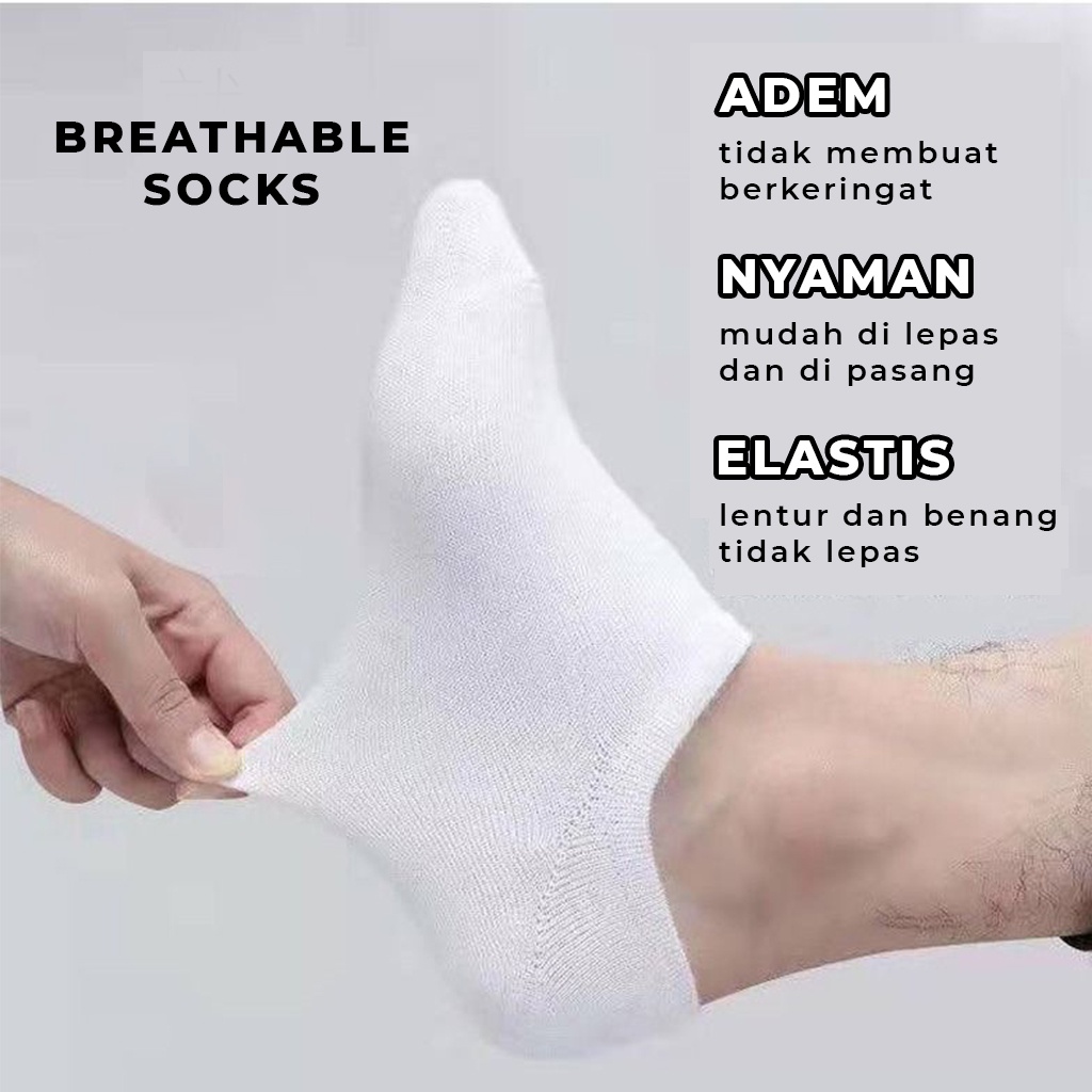 Kaos Kaki Pendek Polos Sock Pria Wanita Korea Kos Kaki Sekolah Ankle Anak Dewasa Kasual | GROSIRXPRESS