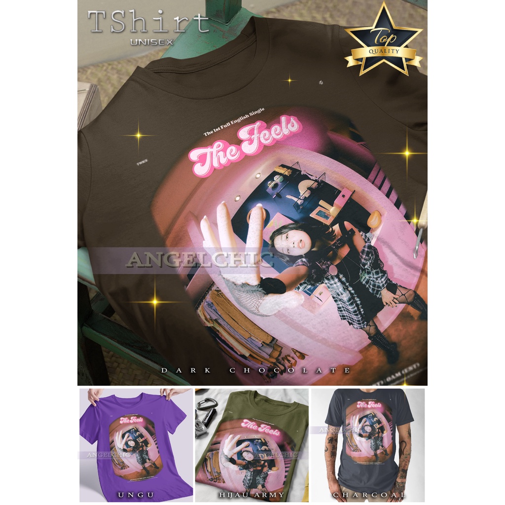 BAJU TWICE JIHYO Unisex Bootleg Tee Kaos Premium Vintage Retro