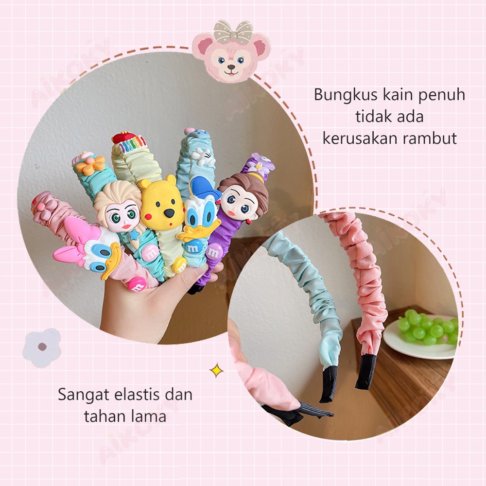 Aikoky Bando Karakter Anak Perempuan Fashion Lucu