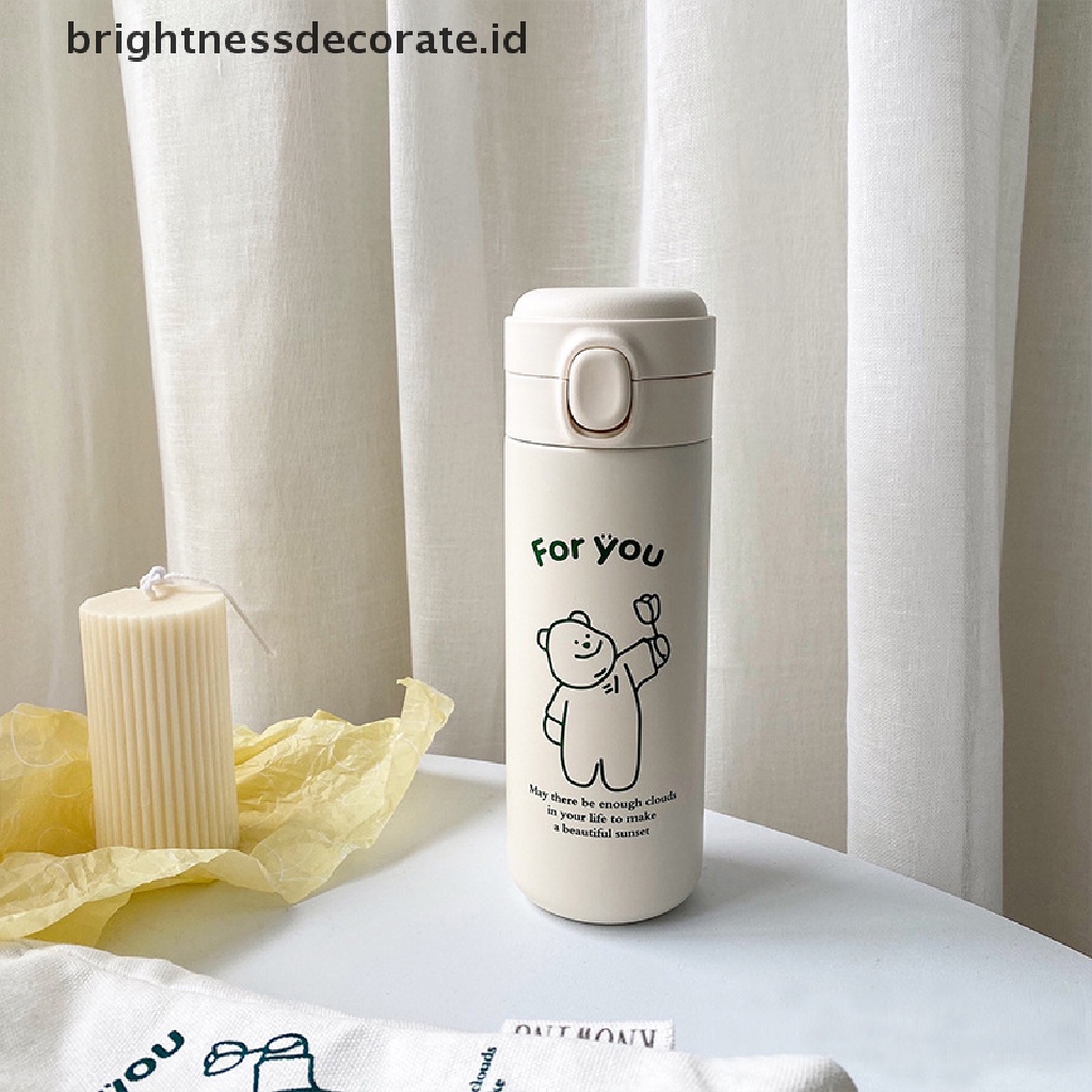 [Birth] Mug Termos Korea Kapasitas Besar Cangkir Botol Air Portabel Anti Bocor Ganda [ID]