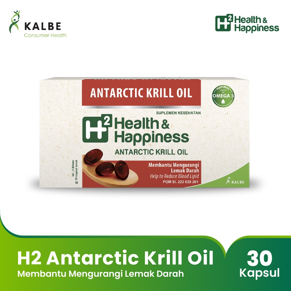 H2 Antarctic Krill Oil - Membantu Mengurangi Lemak Darah