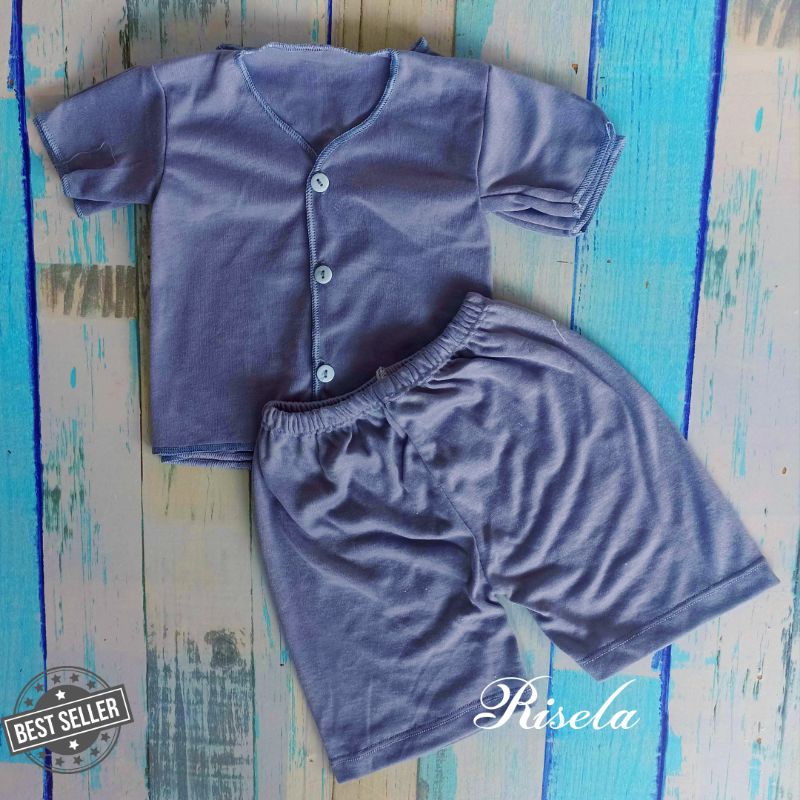 Set Setelan Baju Bayi + Celana Bayi Newborn Baru Lahir Celana Pendek bayi  Baju Lengan Pendek bayi Kaos Bayi Pakaian Bayi Polos Perlengkapan Bayi