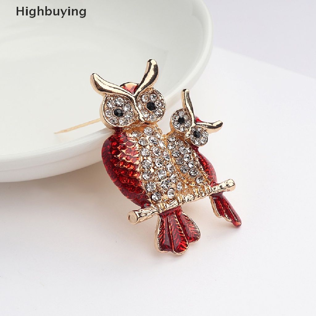 Hbid Owls Bros Hadiah Natal Pin Korsase Dua Owls Pin Jas Retro Bros Glory