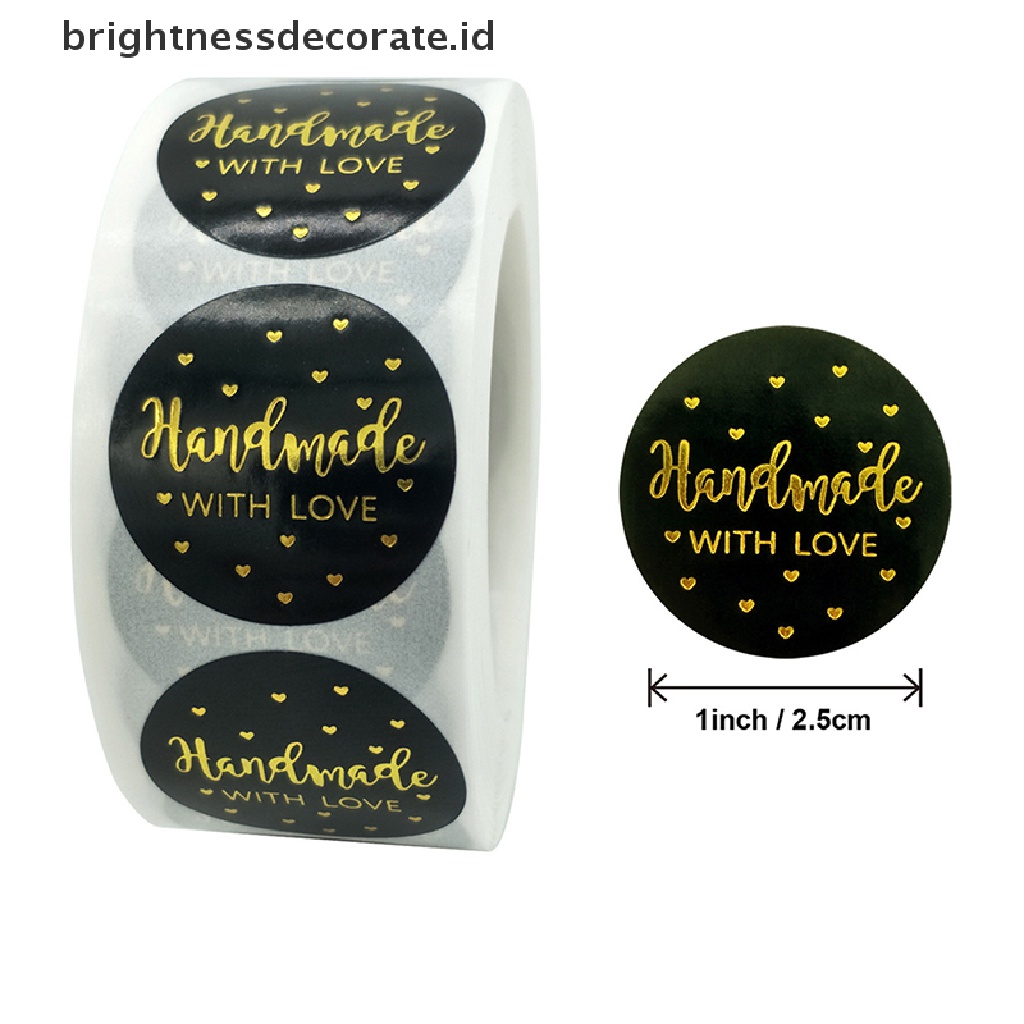 [Birth] 500pcs/roll Stiker Thank You Untuk Label Segel er Stationery Sticker Yh New [ID]