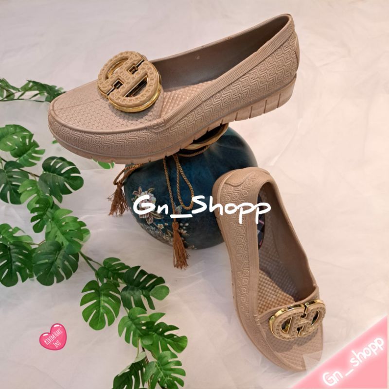 Sandal Sepatu Wanita Flat Kekinian Jelly Import 2213 Sepatu