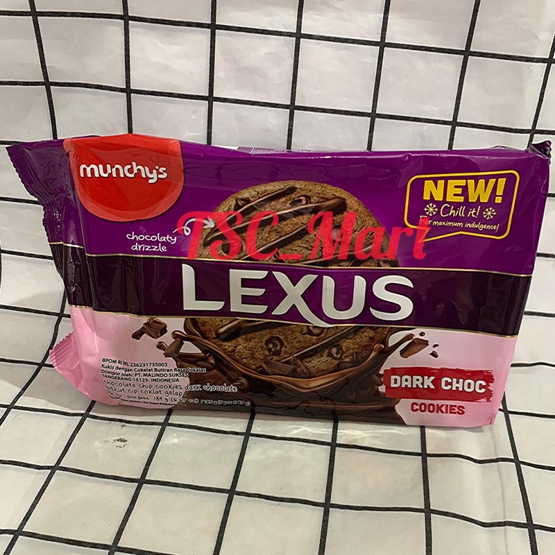 

Lexus Dark Choc Cookies / Munchys Lexus Chocolate Chip Cookies 189gr / Munchys / Munchy's / Lexus / Original / Chocolate / Chip / Cookies / Mixed / Nuts / Dark / Choc / biscuit