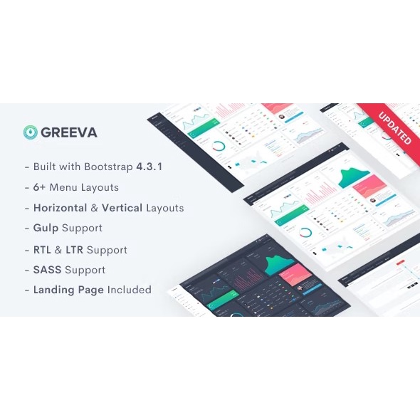Template Admin Greeva Responsive Admin Dashboard Template