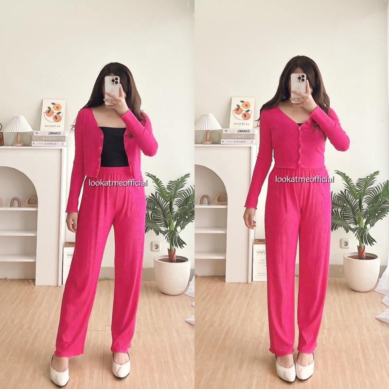 lookatmeofficial • Anya setelan Wanita Cardi+Pants 6595