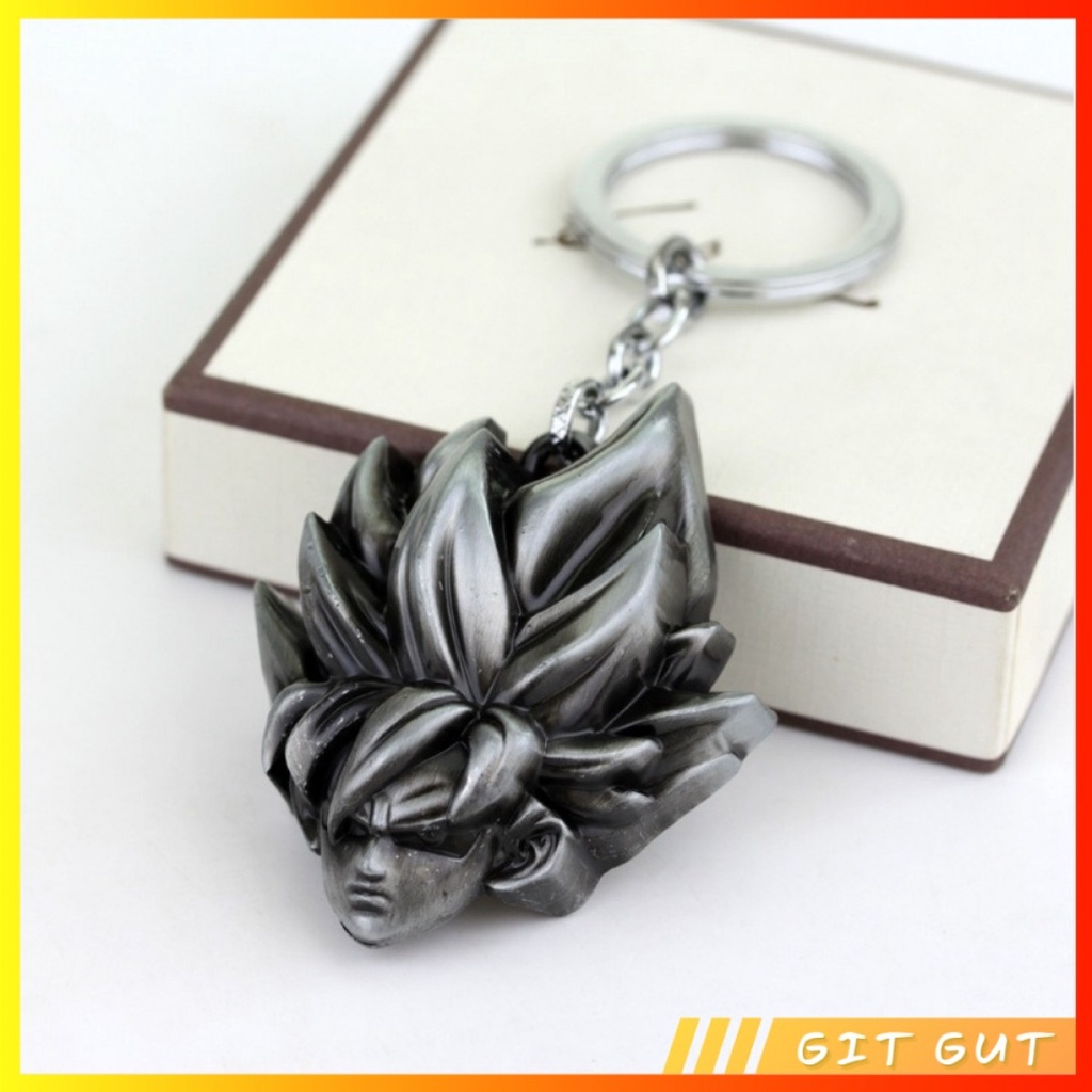 Keychain Gantungan Kunci Dragonball Son goku Super Saiyan Face Head