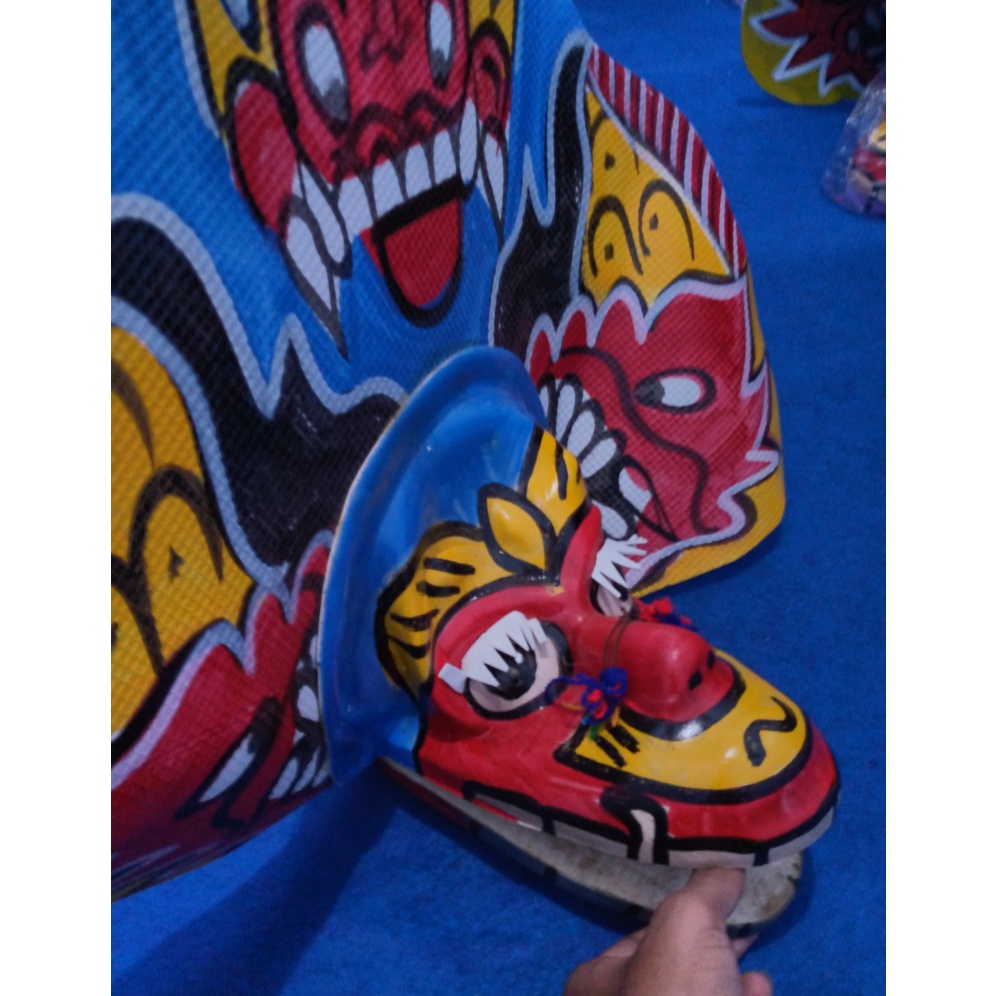 Barongan Jumantoro Jumantoro Caplokan Kayu Anak Kecil Sd Topeng Reog Ponorogo Mini Kuda Lumping Jara