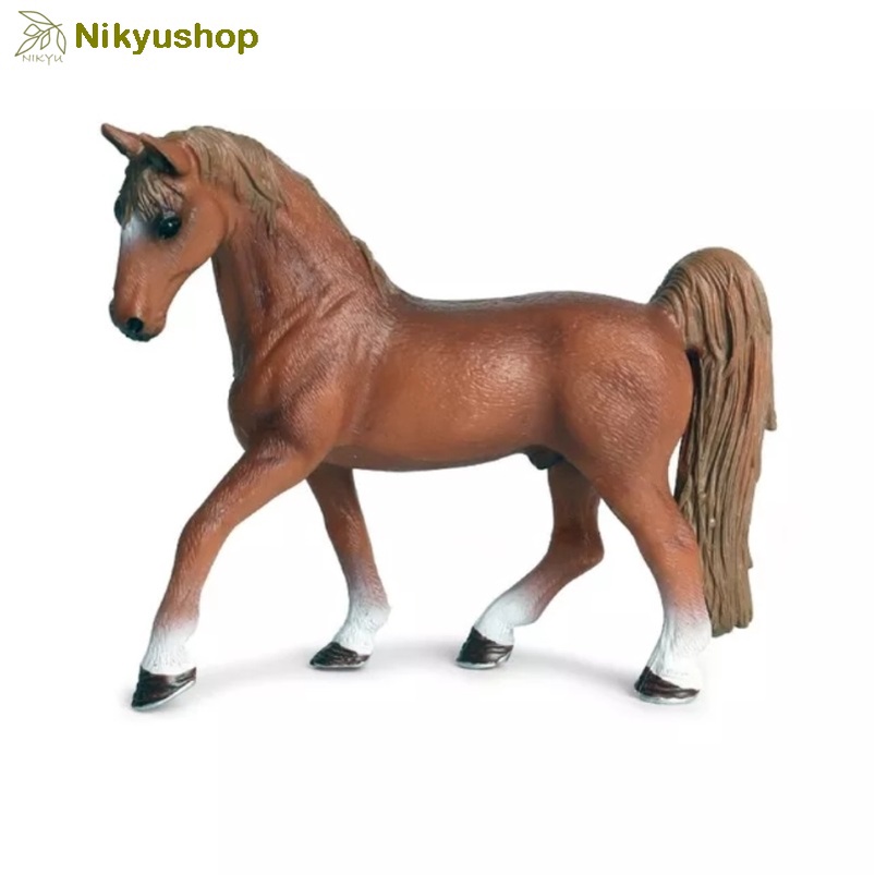[Nikyushop] Mainan Edukasi Pajangan Miniatur Hewan Kuda Tennessee Walker Stallion Horse Figure