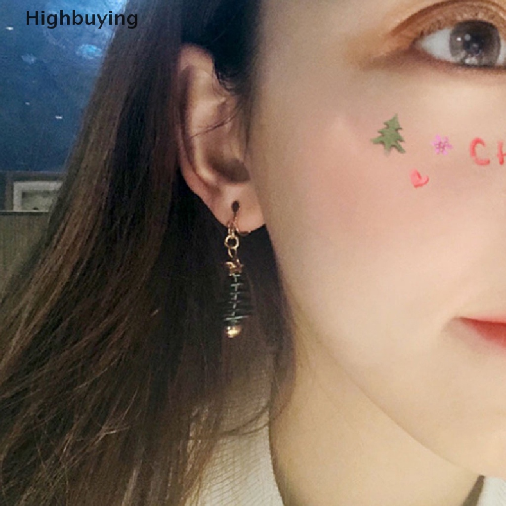 Hbid Anting Pohon Natal Anting Gantung Bintang Merry Xmas Earrings Glory