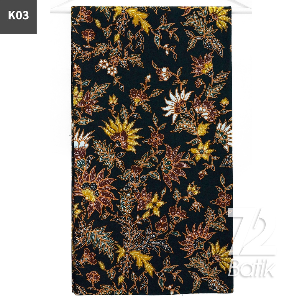 KAIN BATIK PREMIUM Bahan Katun Motif Kembang Duri Biru Dongker 722765 Cap 72 Jarik Jarit Samping Kebat Panjang Batik Katun Modern Premium Bahan Seragam Batik Pernikahan Kantor Keluarga Murah Kamen Jadi Batik Bali Lembaran