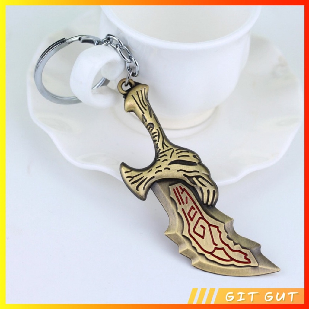 Keychain Gantungan Kunci God of War Kratos Axe Blade