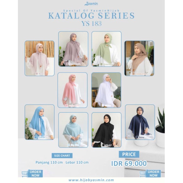 Jilbab Segi Empat YS 183 By Yasmin