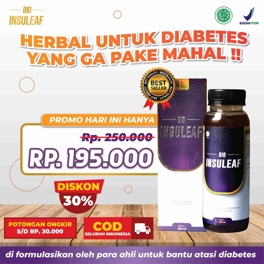 Bio Insuleaf Herbal Diabetes Ori 1 Box