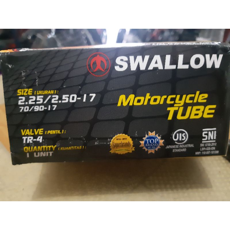 ban dalam motor swallow ring 17