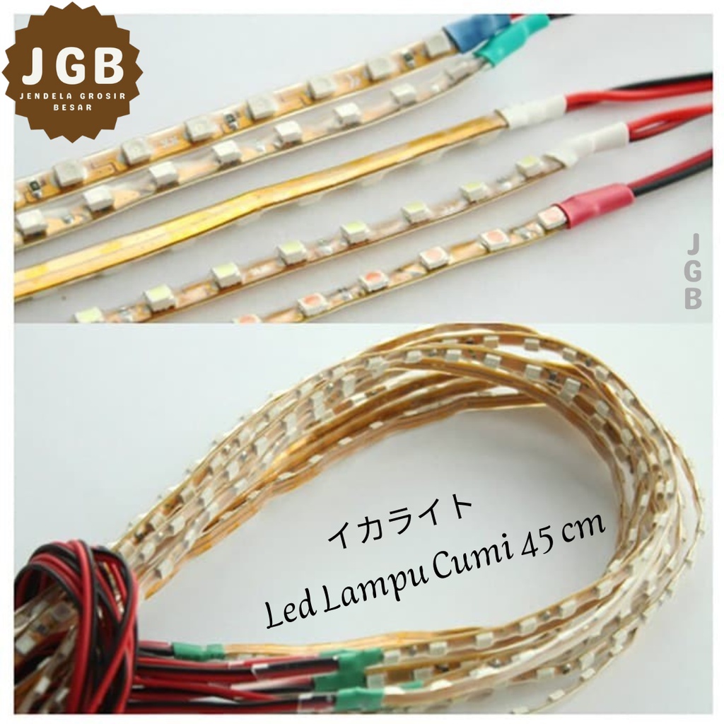 Led Lampu Strip 45 cm - Led Strip Lampu Hias Mobil Motor Waterproof