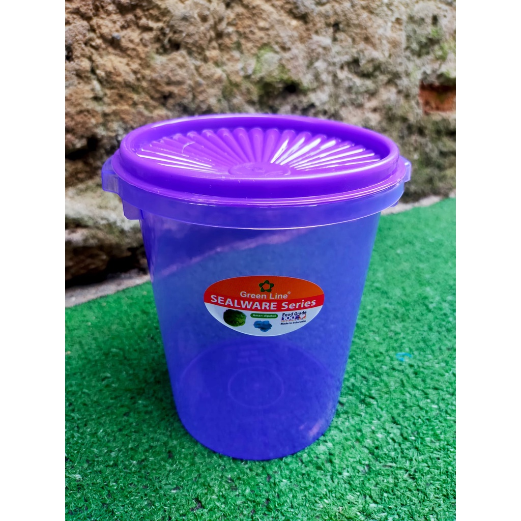 Toples sealware greenline 1000Ml plastik bulat